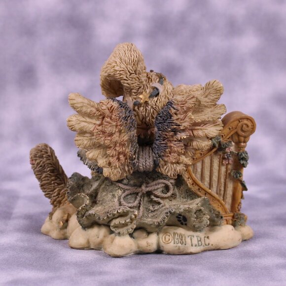 Boyds‎ Bears Celeste Angel Rabbit Figurine #2230 1993 Harp Wings Stars Vintage - Picture 3 of 9